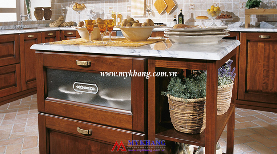 Tủ bếp gỗ tự nhiên MK01