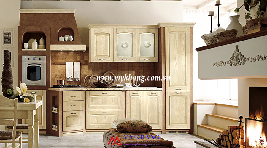 Tủ bếp gỗ tự nhiên MK05