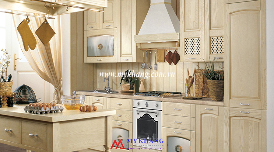 Tủ bếp gỗ tự nhiên MK05