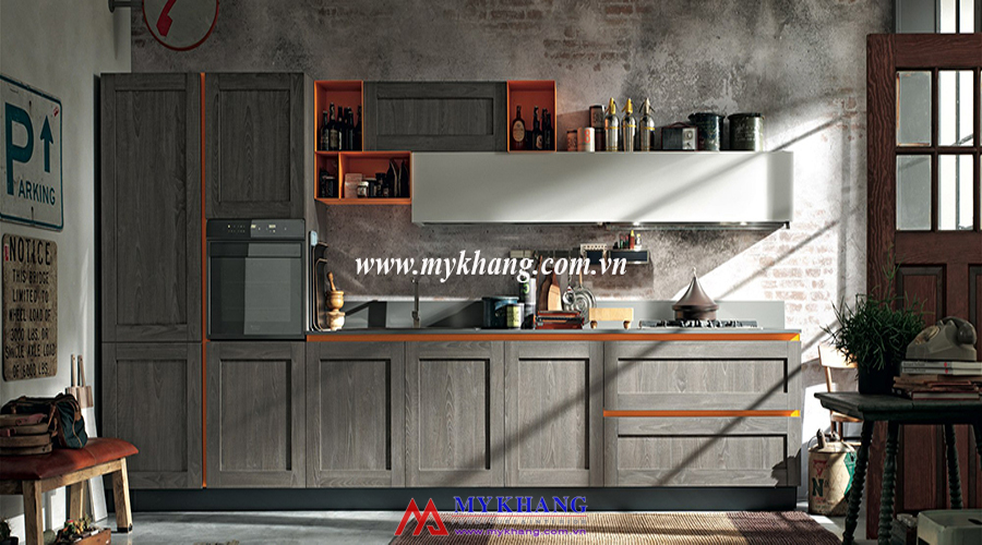 Tủ bếp gỗ tự nhiên MK07
