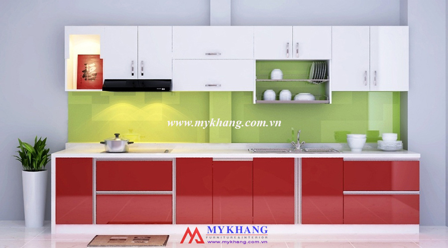 Tủ bếp gỗ công nghiệp MK11