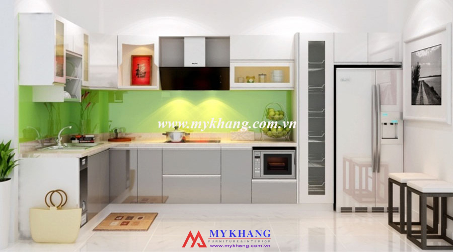 Tủ bếp gỗ công nghiệp MK11